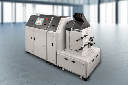 The SIEBTECHNIK TEMA automatic grinding and pressing system combines all processes from pre-grinding of fist-sized sample materials, dividing, ultra-fine grinding and pressing of the powder into a tablet in one device.
