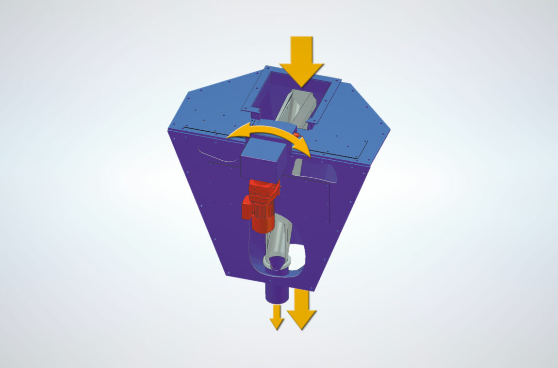 Downpipe sampler principle sketch 3D