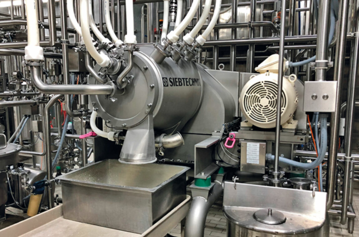 SHORTBOWL decanter in food production