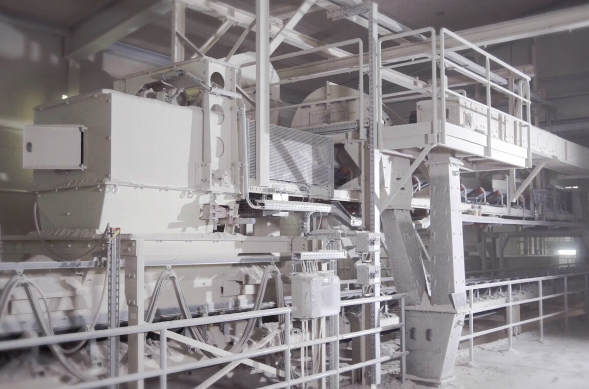 Hammer sampler in the limestone plant