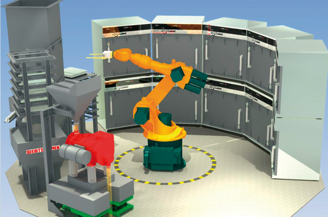 Automatic system for moisture analysis (AMAS - automatic moisture analyzing system)