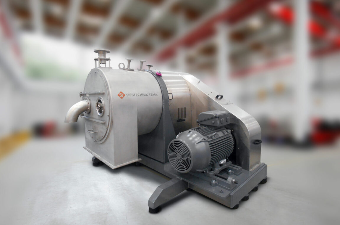 Sieve screw centrifuge CONTURBEX for boric acid