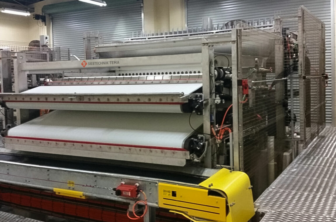 Belt Filter Press and Gravity drainage deck combined