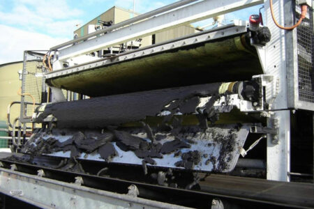 Belt Filter Press - coal fines discharge cake
