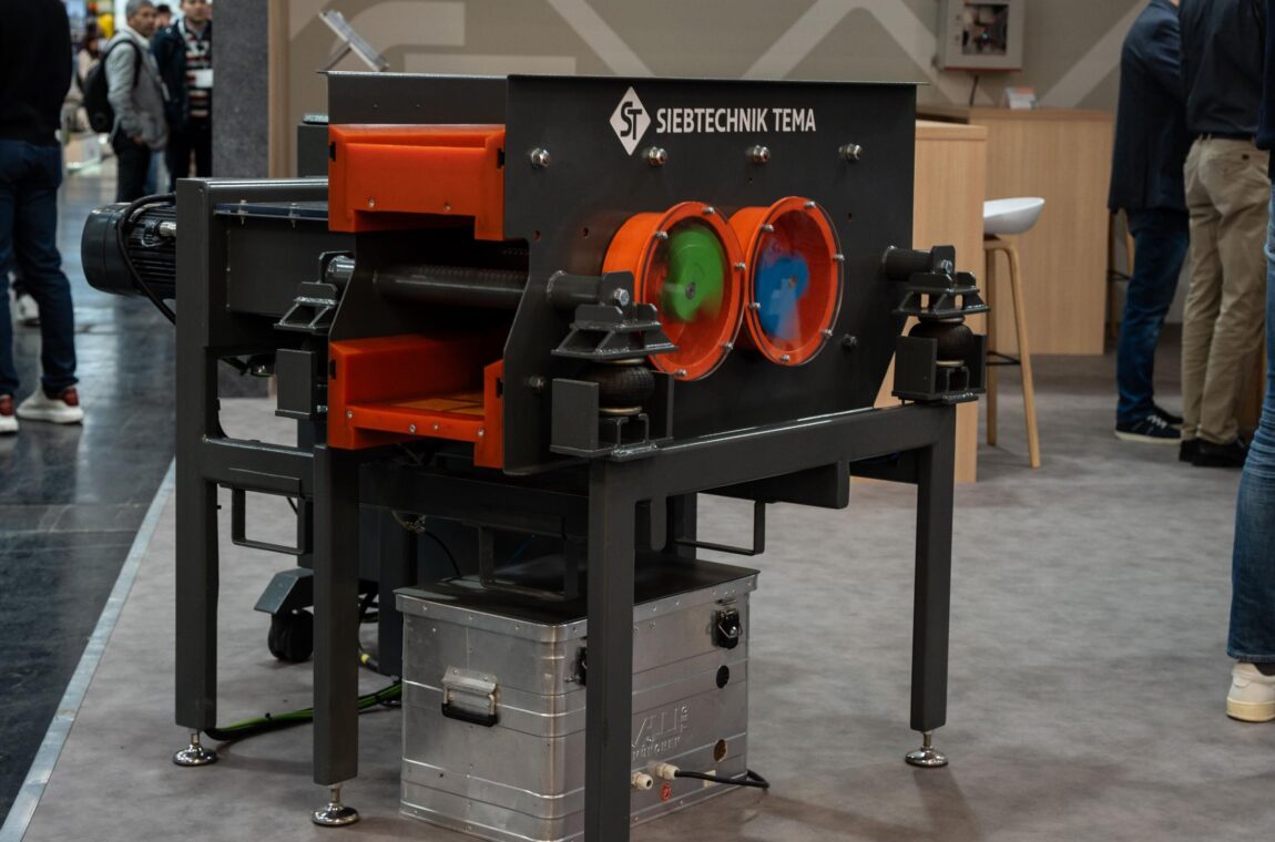 SIEBTECHNIK TEMA at bauma 2025 - exhibition model of elliptical motion screening machine