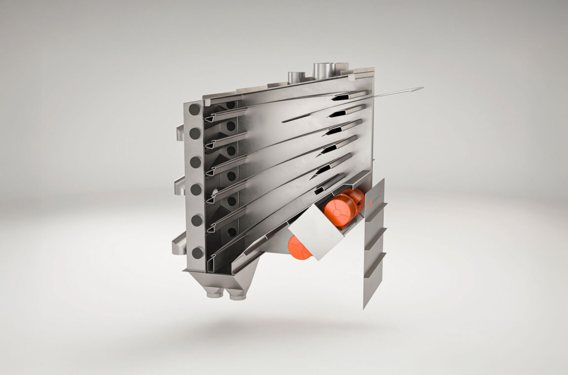 SIEBTECHNIK TEMA Multiple Deck Sizer - Compact, low weight, easy to integrate.
From 2 to 7 fractions. Modular design. Easy screen change, low maintenance. - 